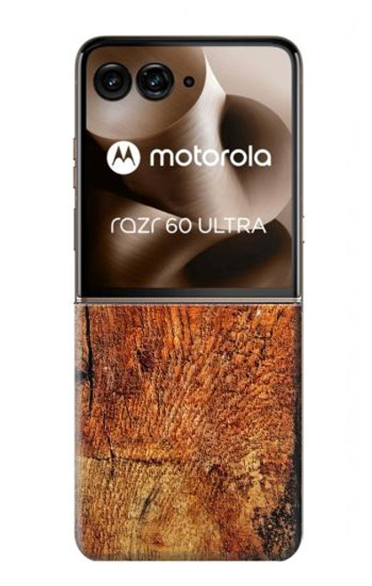 S1140 Wood Skin Graphic Case For Motorola Razr 60 Ultra, Razr Ultra 2025