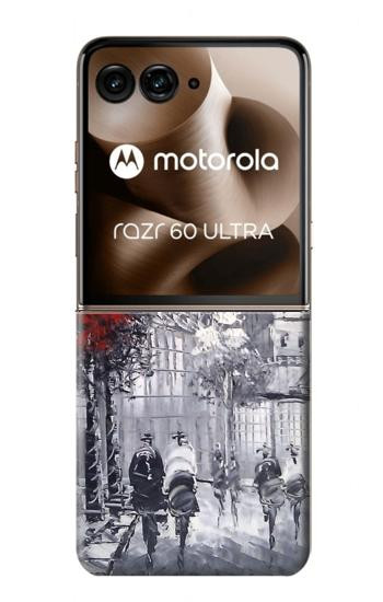 S1295 Eiffel Painting of Paris Case For Motorola Razr 70 Ultra, 60 Ultra, 50 Ultra, Ultra 2026, Ultra 2025