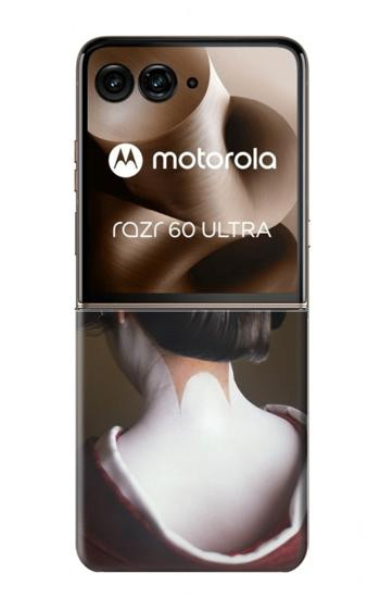 S1337 Japan Geisha Neck Case For Motorola Razr 70 Ultra, 60 Ultra, 50 Ultra, Ultra 2026, Ultra 2025