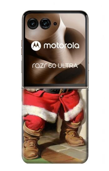 S1417 Santa Claus Merry Xmas Case For Motorola Razr 70 Ultra, 60 Ultra, 50 Ultra, Ultra 2026, Ultra 2025
