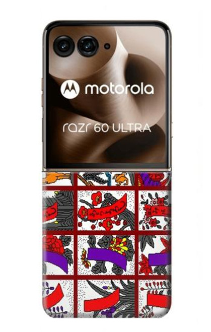 S1923 Hanafuda Japanese Flower Card Case For Motorola Razr 60 Ultra, Razr Ultra 2025