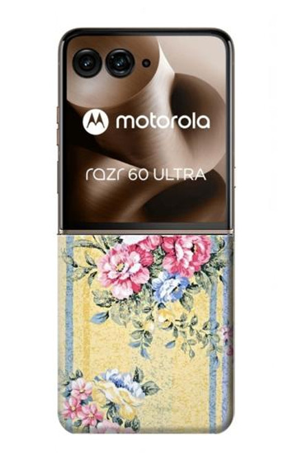 S2229 Vintage Flowers Case For Motorola Razr 60 Ultra, Razr Ultra 2025