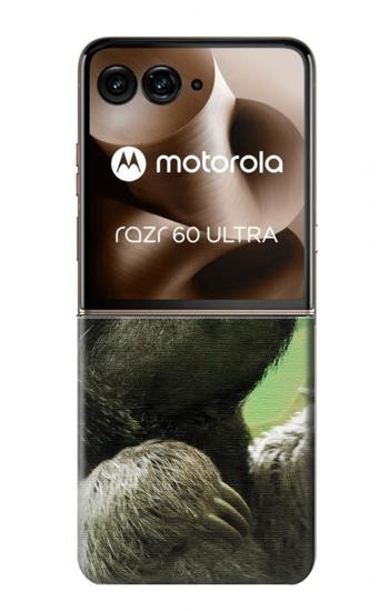 S2708 Smiling Sloth Case For Motorola Razr 70 Ultra, 60 Ultra, 50 Ultra, Ultra 2026, Ultra 2025