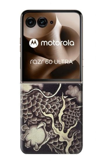 S2719 Japan Painting Dragon Case For Motorola Razr 70 Ultra, 60 Ultra, 50 Ultra, Ultra 2026, Ultra 2025