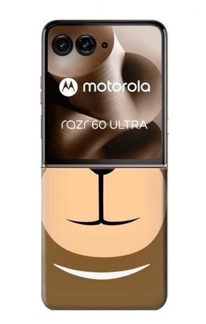 S2721 Cute Grumpy Monkey Cartoon Case For Motorola Razr 60 Ultra, Razr Ultra 2025