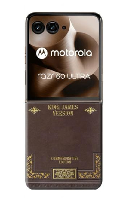 S2889 Holy Bible Cover King James Version Case For Motorola Razr 60 Ultra, Razr Ultra 2025