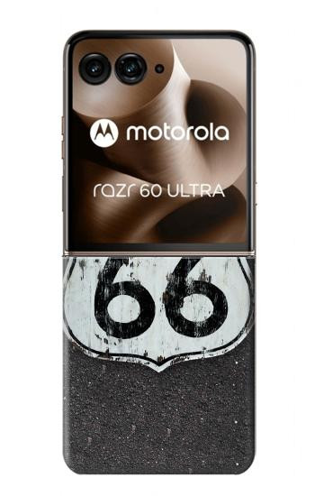 S3207 Route 66 Sign Case For Motorola Razr 70 Ultra, 60 Ultra, 50 Ultra, Ultra 2026, Ultra 2025