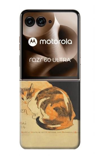 S3229 Vintage Cat Poster Case For Motorola Razr 70 Ultra, 60 Ultra, 50 Ultra, Ultra 2026, Ultra 2025