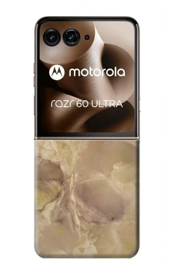 S3240 Yellow Marble Stone Case For Motorola Razr 70 Ultra, 60 Ultra, 50 Ultra, Ultra 2026, Ultra 2025