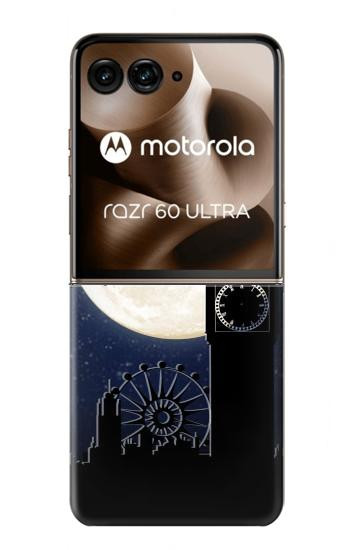 S3249 Peter Pan Fly Full Moon Night Case For Motorola Razr 70 Ultra, 60 Ultra, 50 Ultra, Ultra 2026, Ultra 2025
