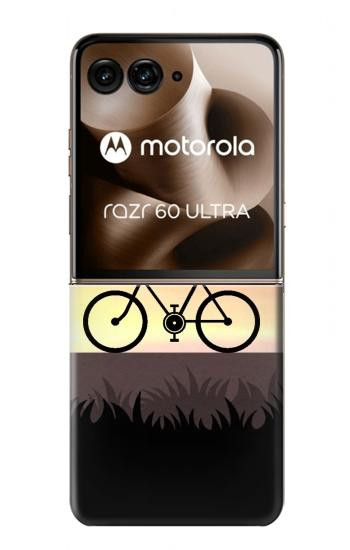 S3252 Bicycle Sunset Case For Motorola Razr 70 Ultra, 60 Ultra, 50 Ultra, Ultra 2026, Ultra 2025