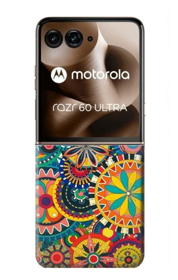 S3272 Colorful Pattern Case For Motorola Razr 70 Ultra, 60 Ultra, 50 Ultra, Ultra 2026, Ultra 2025