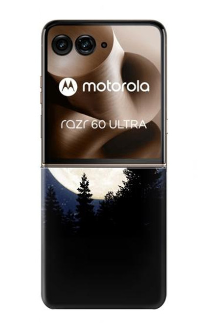 S3323 Flying Elephant Full Moon Night Case For Motorola Razr 60 Ultra, Razr Ultra 2025