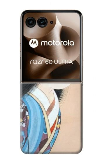 S3483 Japan Beauty Kimono Case For Motorola Razr 70 Ultra, 60 Ultra, 50 Ultra, Ultra 2026, Ultra 2025