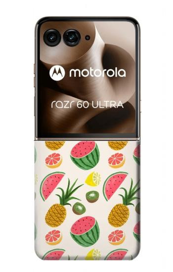 S3883 Fruit Pattern Case For Motorola Razr 70 Ultra, 60 Ultra, 50 Ultra, Ultra 2026, Ultra 2025