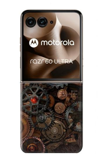 S3884 Steampunk Mechanical Gears Case For Motorola Razr 70 Ultra, 60 Ultra, 50 Ultra, Ultra 2026, Ultra 2025