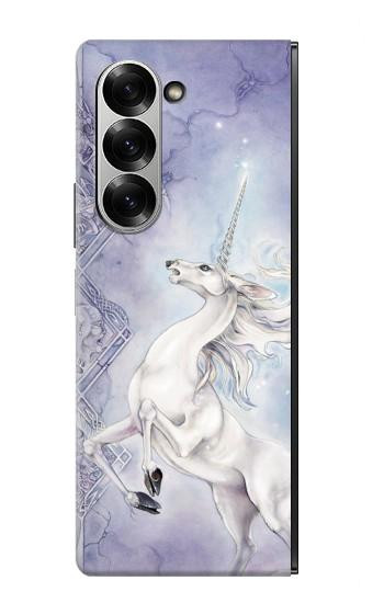 S1134 White Horse Unicorn Case For Samsung Galaxy Z Fold 7
