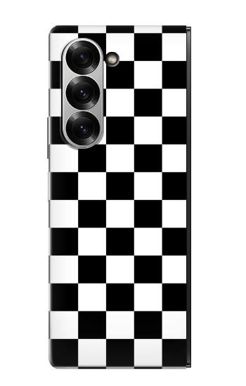 S1611 Black and White Check Chess Board Case For Samsung Galaxy Z Fold 7