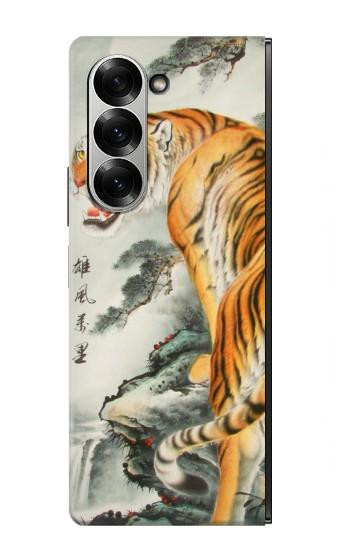 S1934 Chinese Tiger Painting Case For Samsung Galaxy Z Fold 7