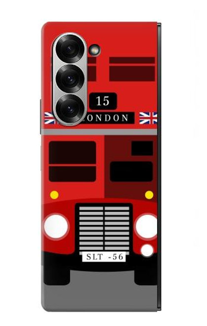 S2058 England British Double Decker Bus Case For Samsung Galaxy Z Fold 7