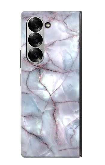 S2316 Dark Blue Marble Texture Graphic Print Case For Samsung Galaxy Z Fold 7