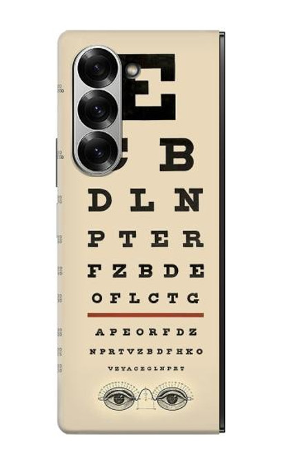 S2502 Eye Exam Chart Decorative Decoupage Poster Case For Samsung Galaxy Z Fold 7