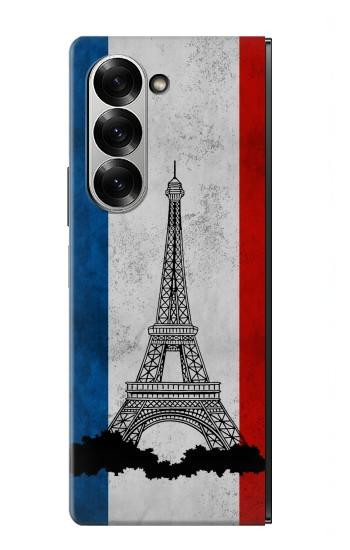S2859 Vintage France Flag Eiffel Tower Case For Samsung Galaxy Z Fold 7