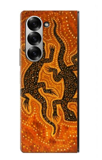 S2901 Lizard Aboriginal Art Case For Samsung Galaxy Z Fold 7