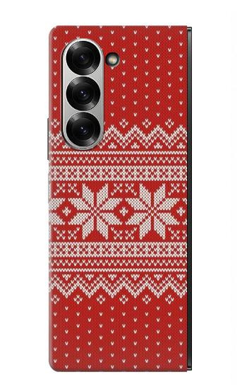 S3384 Winter Seamless Knitting Pattern Case For Samsung Galaxy Z Fold 7