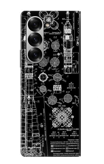 S3436 Apollo Blue Print Case For Samsung Galaxy Z Fold 7