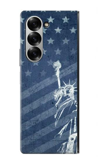 S3450 US Flag Liberty Statue Case For Samsung Galaxy Z Fold 7