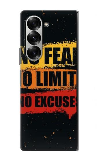 S3492 No Fear Limits Excuses Case For Samsung Galaxy Z Fold 7