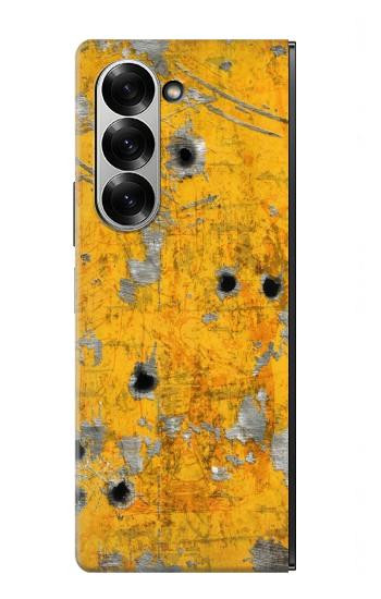 S3528 Bullet Rusting Yellow Metal Case For Samsung Galaxy Z Fold 7