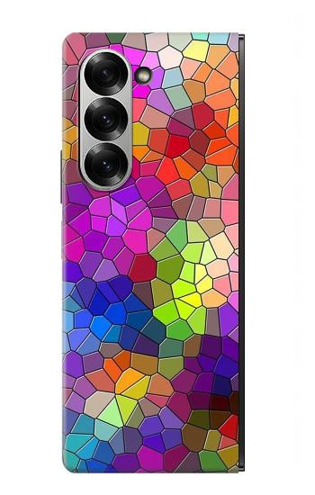 S3677 Colorful Brick Mosaics Case For Samsung Galaxy Z Fold 7