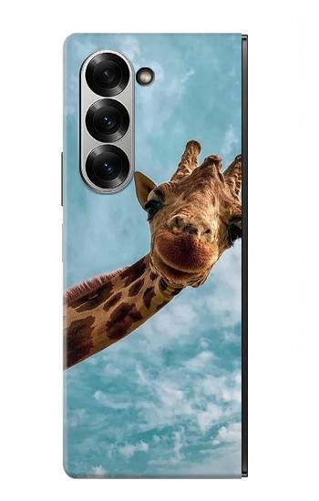 S3680 Cute Smile Giraffe Case For Samsung Galaxy Z Fold 7