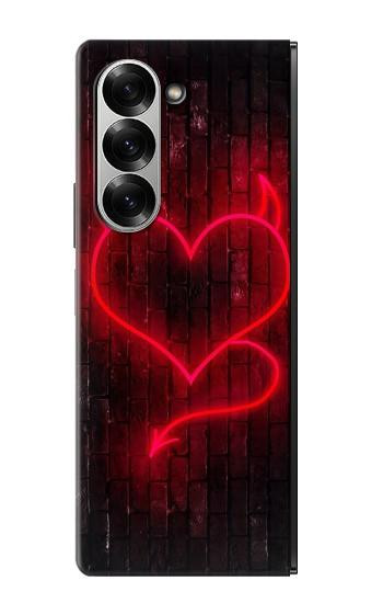 S3682 Devil Heart Case For Samsung Galaxy Z Fold 7