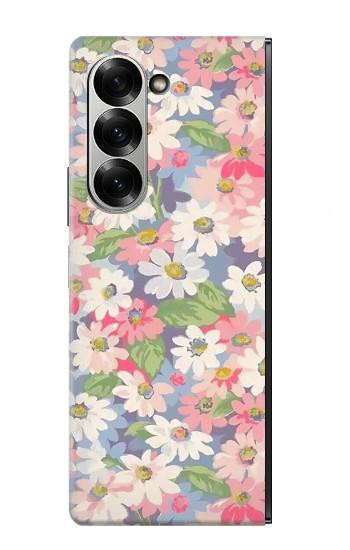 S3688 Floral Flower Art Pattern Case For Samsung Galaxy Z Fold 7