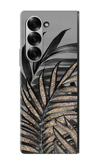 S3692 Gray Black Palm Leaves Case For Samsung Galaxy Z Fold 7