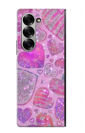 S3710 Pink Love Heart Case For Samsung Galaxy Z Fold 7