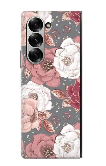 S3716 Rose Floral Pattern Case For Samsung Galaxy Z Fold 7