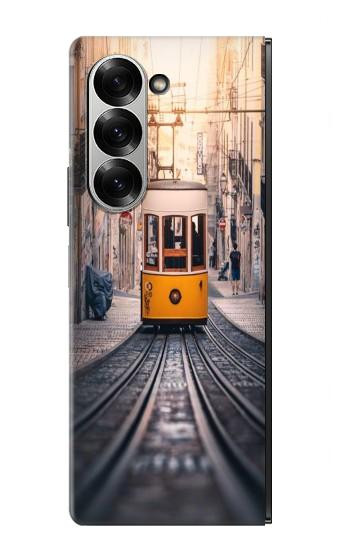 S3867 Trams in Lisbon Case For Samsung Galaxy Z Fold 7