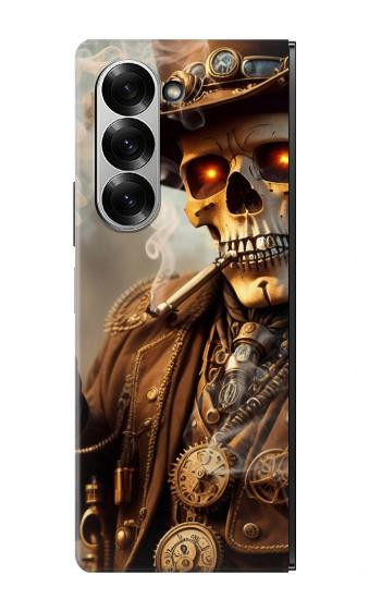 S3949 Steampunk Skull Smoking Case For Samsung Galaxy Z Fold 7