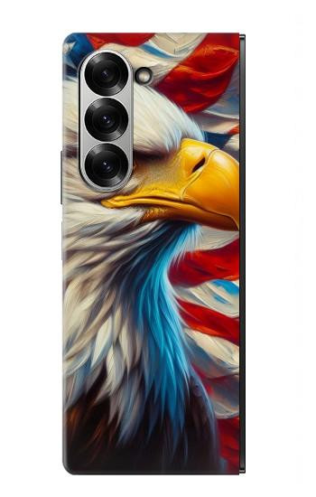 S3967 Bald Eagle American Flag Case For Samsung Galaxy Z Fold 7
