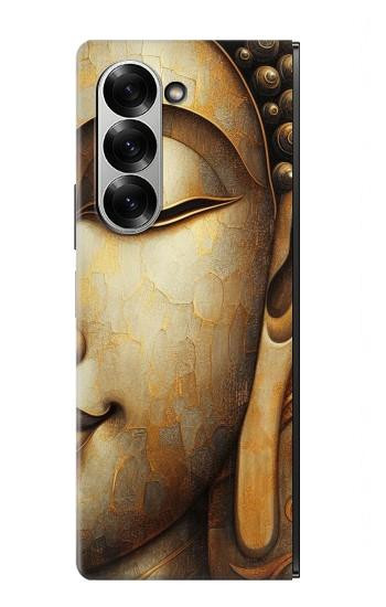 S4022 Vintage Buddha Face Golden Style Case For Samsung Galaxy Z Fold 7