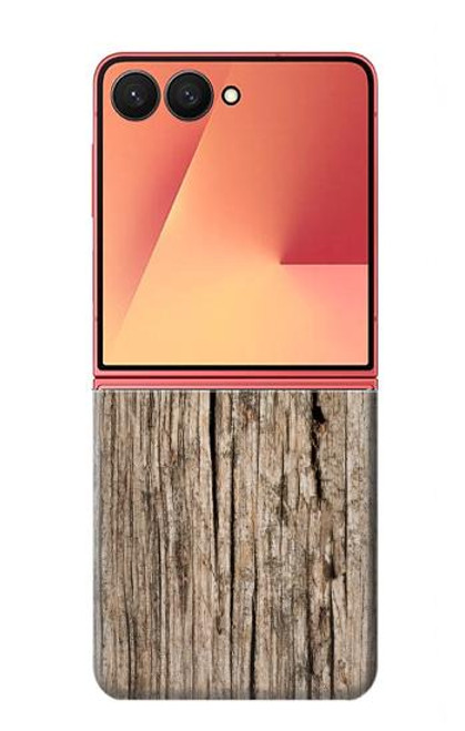 S0600 Wood Graphic Printed Case For Samsung Galaxy Z Flip 7