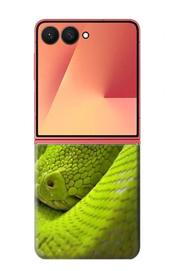 S0785 Green Snake Case For Samsung Galaxy Z Flip 7