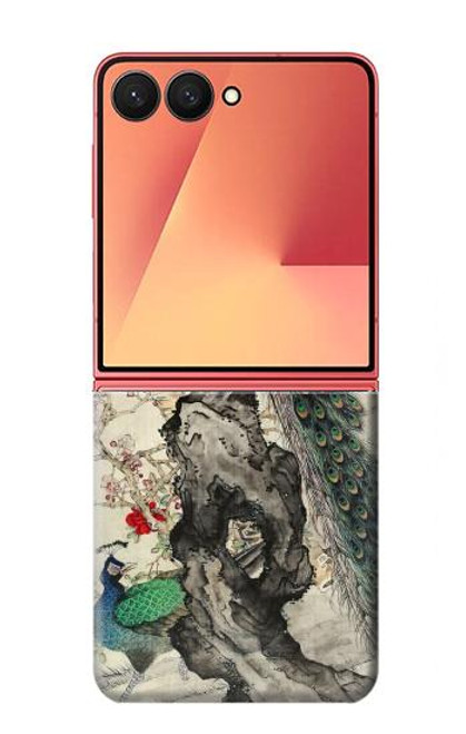 S2086 Peacock Painting Case For Samsung Galaxy Z Flip 7