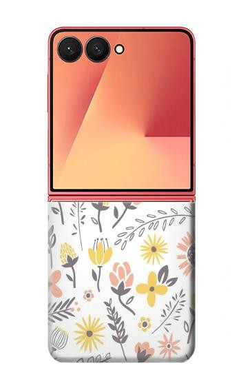 S2354 Pastel Flowers Pattern Case For Samsung Galaxy Z Flip 7