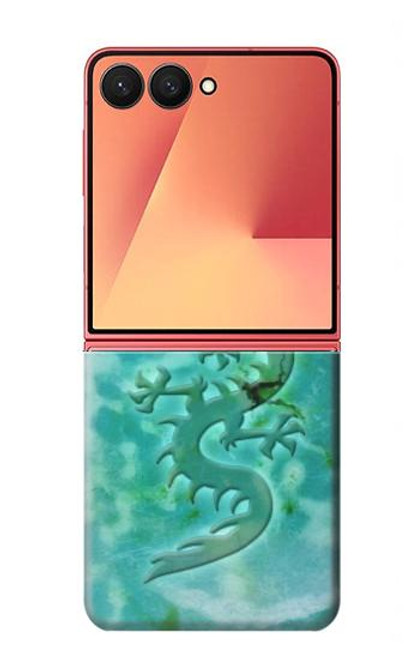 S2653 Dragon Green Turquoise Stone Graphic Case For Samsung Galaxy Z Flip 7