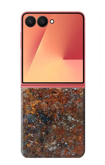 S2714 Rust Steel Texture Graphic Printed Case For Samsung Galaxy Z Flip 7